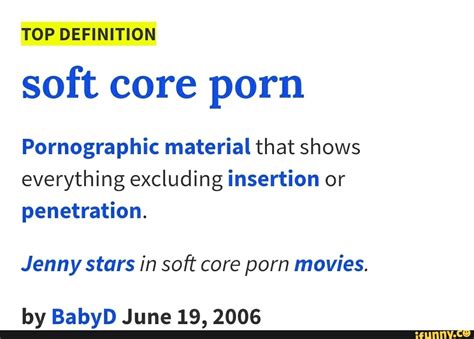 what is soft core porn